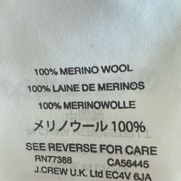 J.Crew Merino Wool Cardigan Size S, Trim Fit, Burgundy - Picture 3 of 5